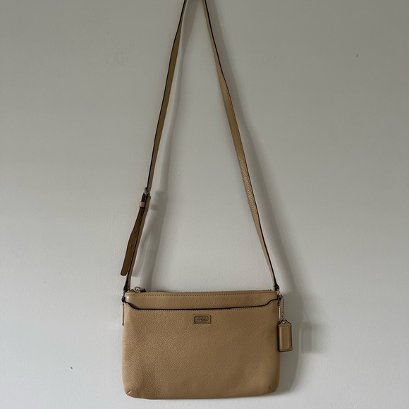 Coach Handbags - Coach Tan Crossbody Bag